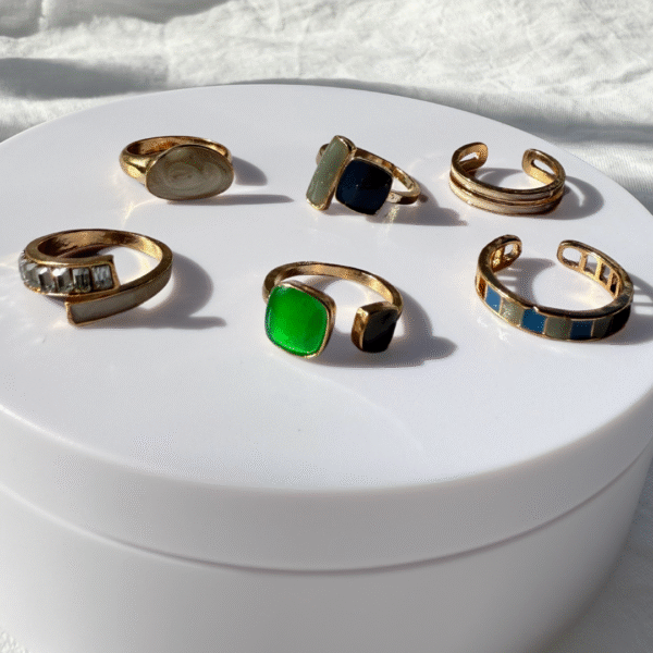Set de 6 Anillos Esplendor - Dorado