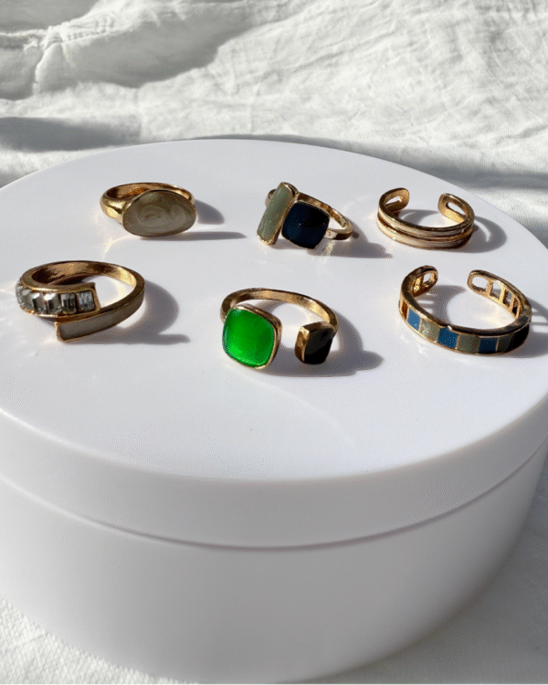 Set de 6 Anillos Esplendor - Dorado