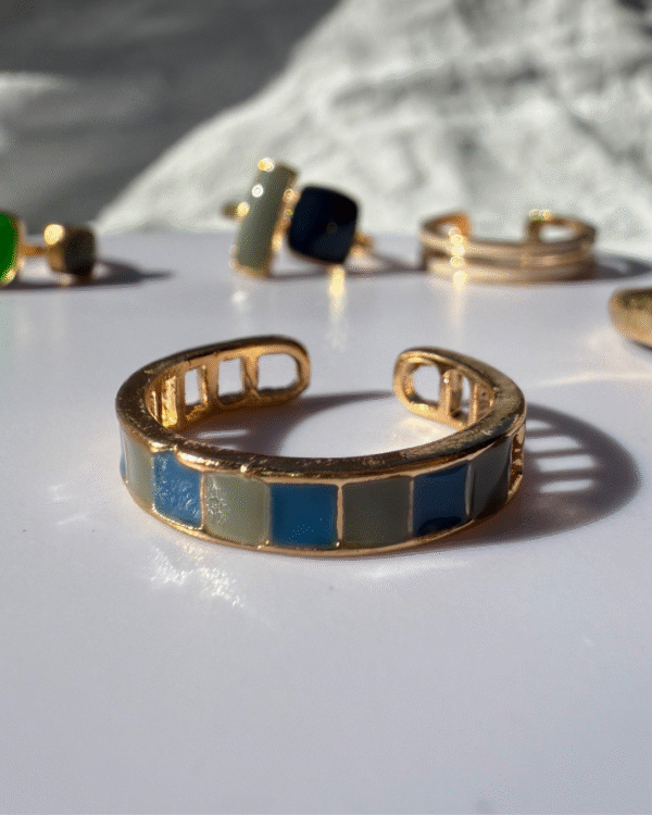 Set de 6 Anillos Esplendor - Dorado - Imagen 5