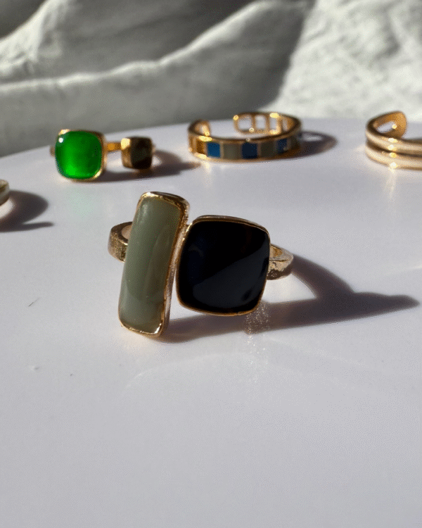 Set de 6 Anillos Esplendor - Dorado - Imagen 4
