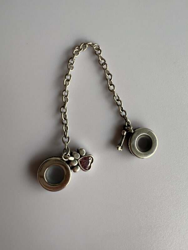 Charm de seguridad Huellita - Plata 925 - Imagen 2
