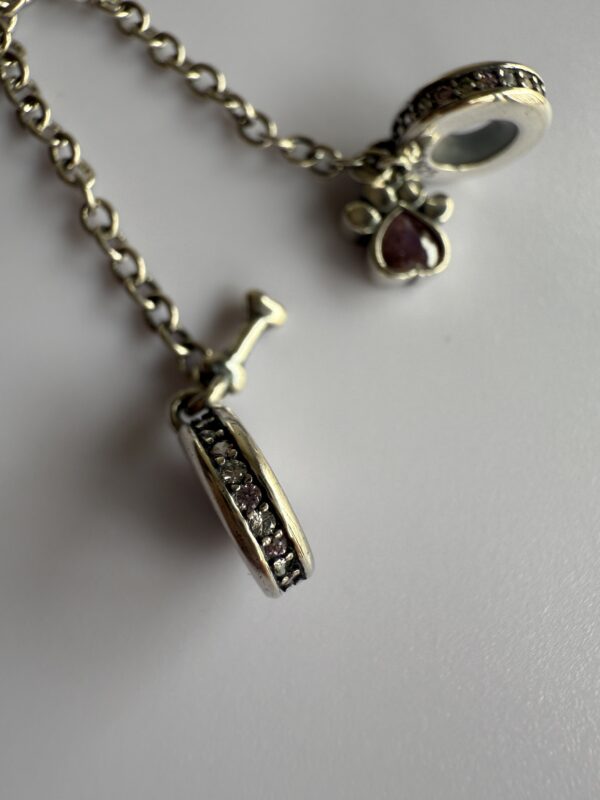 Charm de seguridad Huellita - Plata 925 - Imagen 3