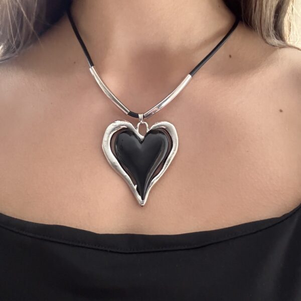 Choker Noir - Plateado