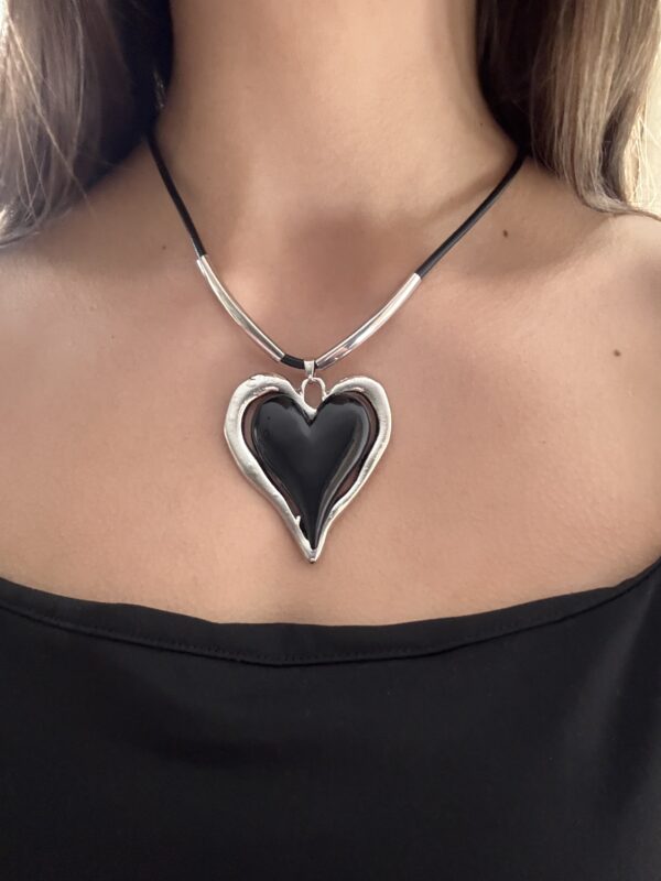 Choker Noir - Plateado