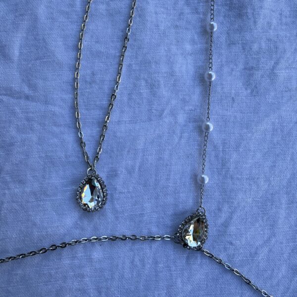 Collar para espalda plateado