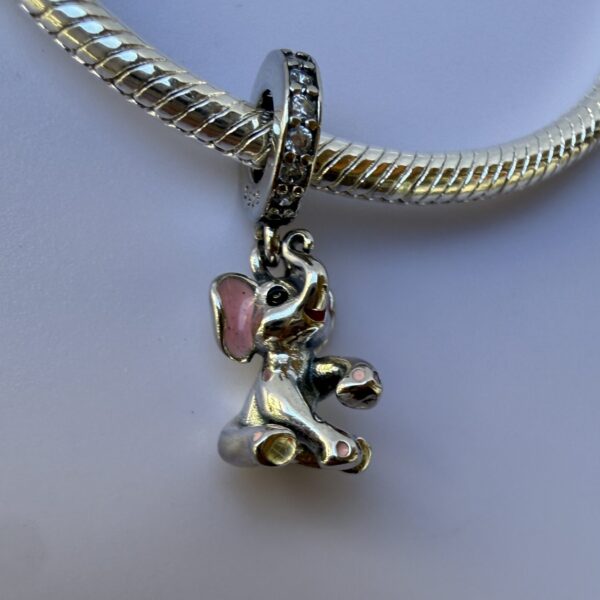 Charm Guardián Elefante - Enchapado plata