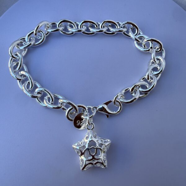 Pulsera Estrella Plateado - Enchapado plata 925