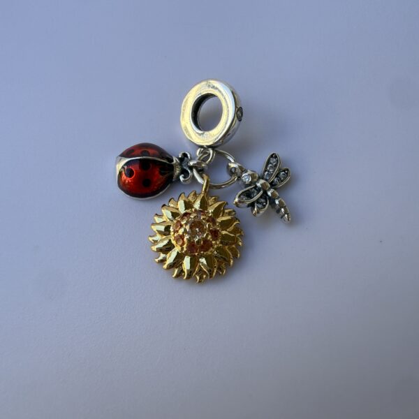 Charm Mariquita Vibe - Enchapado plata