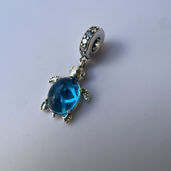 Charm Tortuga Marina - Enchapado plata