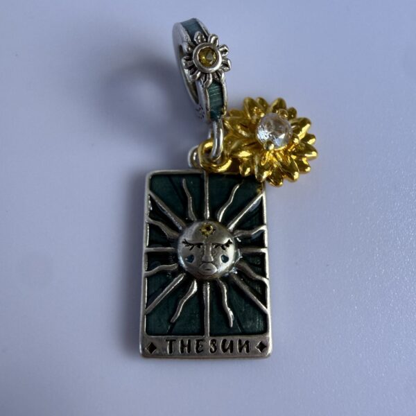 Charm Carta Sol - Enchapado plata